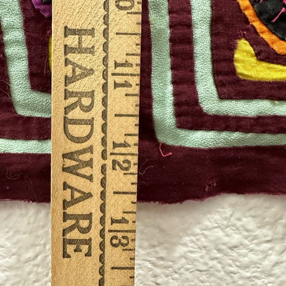 Kuna Indian Mola Textile Panama Latin America Applique Vintage Authentic - Picture 3 of 6